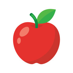 Realistic Red Apple With Droplets Vector