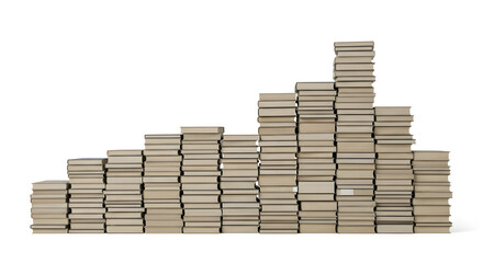 Massive Stack of Books Knowledge Growth Library Education Success Achievement Learning Literature Reading Bookshelf