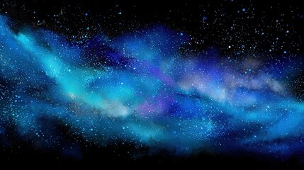 Abstract Colorful Space Nebula Background