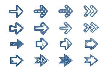 Arrows Graphics: A collection of graphic arrows, each with unique design, perfect to symbolize direction and indicate movement for design uses. 