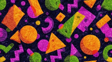 Geometric Glitter Pattern