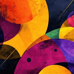 Abstract Geometric Design With Vibrant Colors