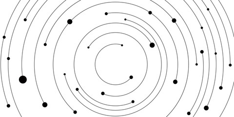 Digital background with connections circle. Abstract network connection. icon logo design. Lines in Circle Form. Vector technology connection logo, abstract sign of line and dots. 