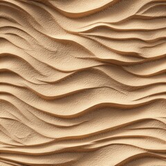 Fototapeta premium Procedural seamless texture of desert sand dunes with wind-blown ripples ultra-realistic