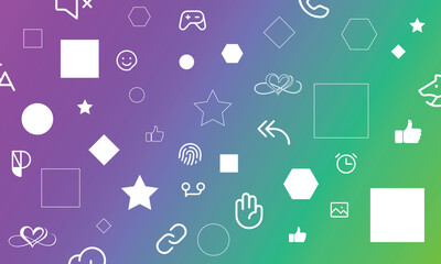 Modern Abstract Geometric Background with Shapes and Patterns