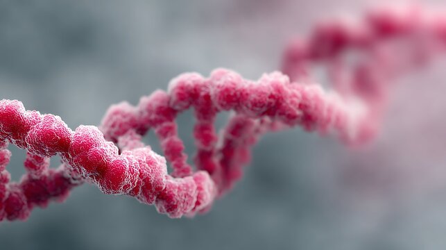 DNA day, DNA, pink and grey, macro - Powered by Adobe