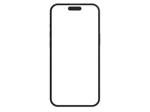 スマートフォンiPhone16の3Dイラストレーション