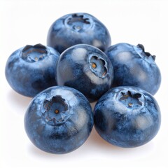 Obraz premium Close-up of fresh blueberries clustered