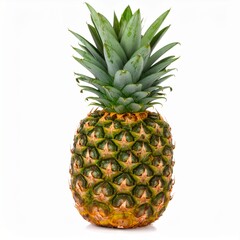 Fototapeta premium Fresh pineapple, whole, isolated