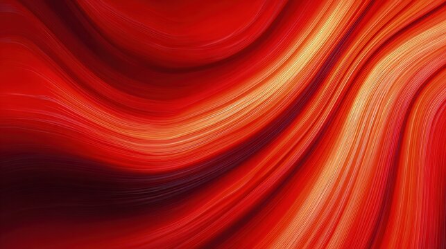 Dynamic Red Abstract Background With Gold Glitter