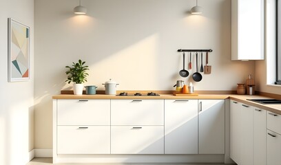 Stylish Interior of a Functional Modern Kitchen