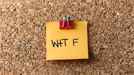 Yellow Sticky Note with “What If” Text on Cork Board – Motivation and Question Concept