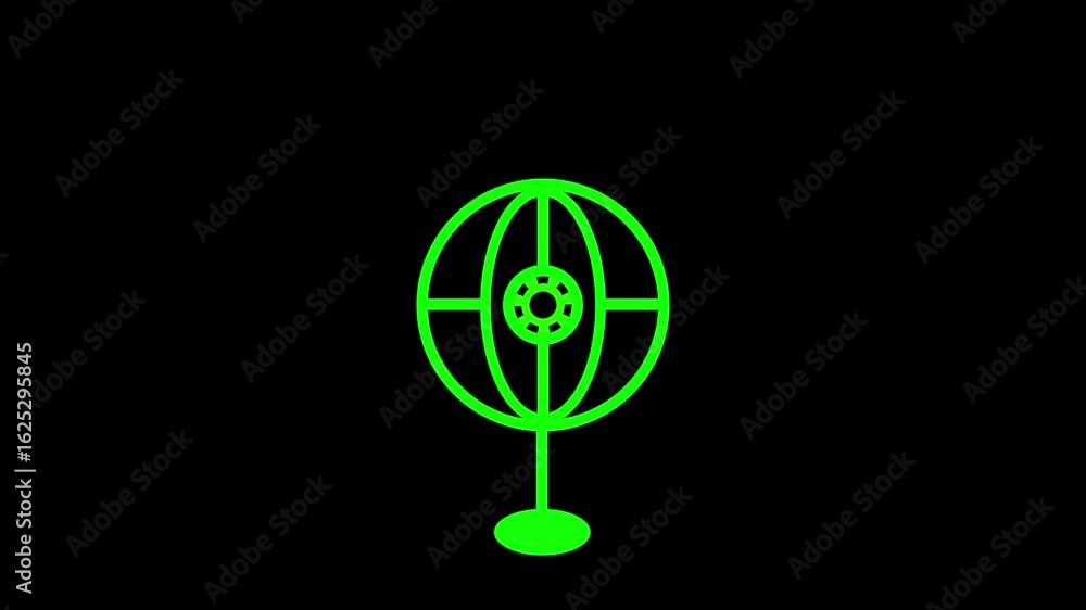Aufkleber animated settings icon. technology setting icon concept.4k video.