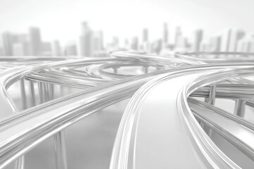 Abstract City Highway Interchange Design