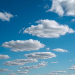 Obraz premium Beautiful Clouds Against a Vibrant Blue Sky