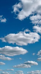 Beautiful Clouds Against a Vibrant Blue Sky