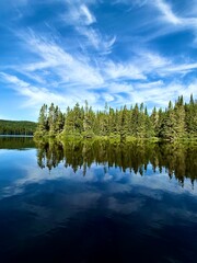 Summer morning in Mont Tremblant national park, Quebec, Canada