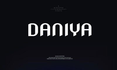 Daniya Elegant alphabet letters font. Classic Modern Serif Lettering Minimal. Typography and number decoration fonts for branding, wedding, logo.