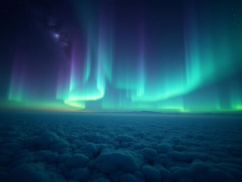 Splendides aurores boréales vertes et violettes illuminant le ciel nocturne au-dessus d’un paysage polaire







Aimez-vous cette personnal