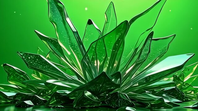 Amidst ampere placid ocean of clean Green, contemporary blend sharp-edged clear sherd irrupt outbound shape ampere kaleidoscope of colors, refract and highlight intricate textures; they