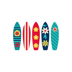  different surfboard set   