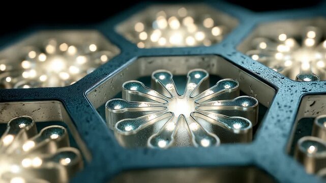 Honeycomb Structure Light Spot Flashing Full of Technology