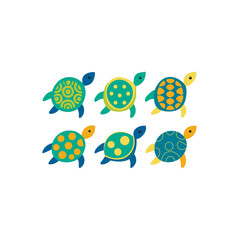different turtle set 