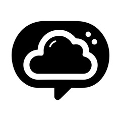 minimalis design speech bubble icon