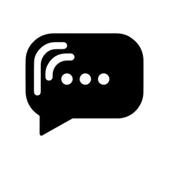 minimalis design speech bubble icon