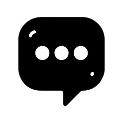 Fototapeta premium minimalis design speech bubble icon