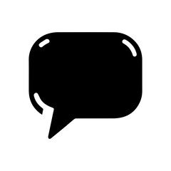 minimalis design speech bubble icon