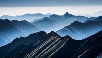 minimalist mountain contours