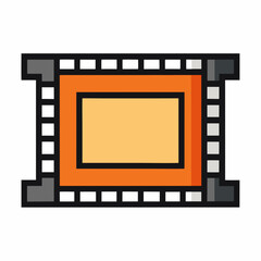 Obraz premium film strip isolated on white background