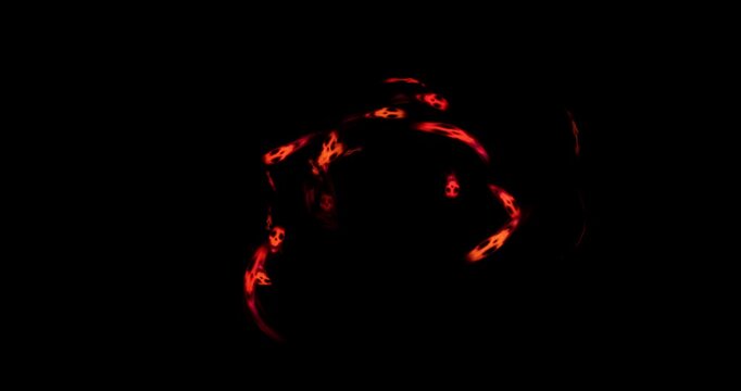 ghost soul swirl effect on black background