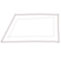 Fototapeta premium Grey Frame, Untamed Edges