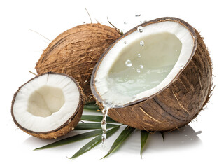 coconut isolated on white