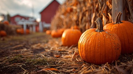 Perfect Pumpkin Harvesting at Autumn Festival