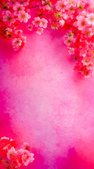 上品フローラルが彩るカード用コピースペース