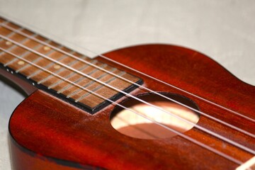 acoustic guitar close up