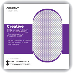 business social media post banner template