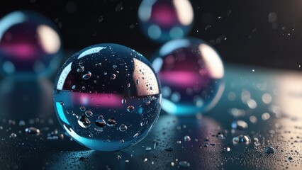 Simulated Zero-G Effect: Round Droplets on Metallic Lab Plate, Science Background