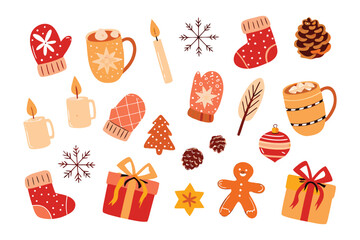 Festive Embellishments: A cheerful array of whimsical ornaments sets the scene for holiday celebrations, capturing the essence of winter festivities.