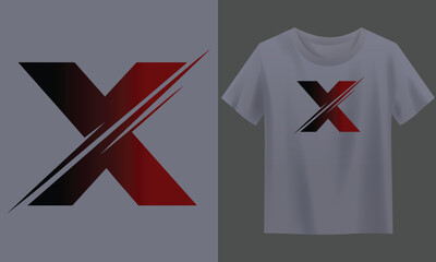 Bold Letter X Branding Vector – The design will be isolated from the background and Customable design