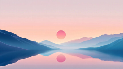 Obraz premium sunrise in the mountains