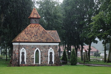 Chapel on the territory of the estate Karolinsky falvarak Tyzenhaus. Village Karolino, city of...