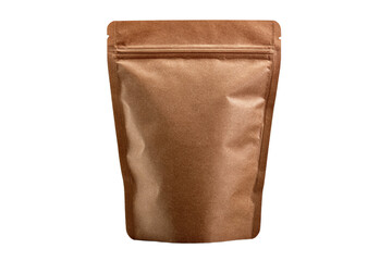 Obraz premium A brown paper bag with a zipper