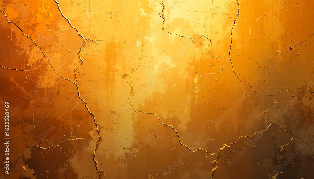 Poster abstract geometric translucent washi patterns, image on an abstract yellow background