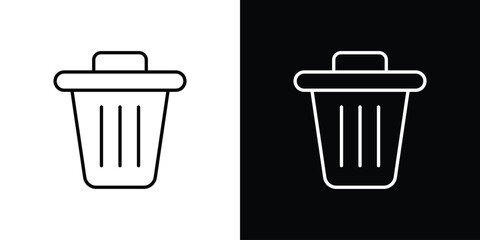 Trash icon symbol template for graphic and web design collection logo vector illustration