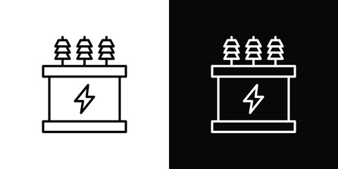 Transformer icon symbol template for graphic and web design collection logo vector illustration