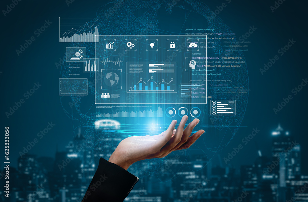 Poster data dashboard and analytics system supports business, analytics, and data insights through centrali